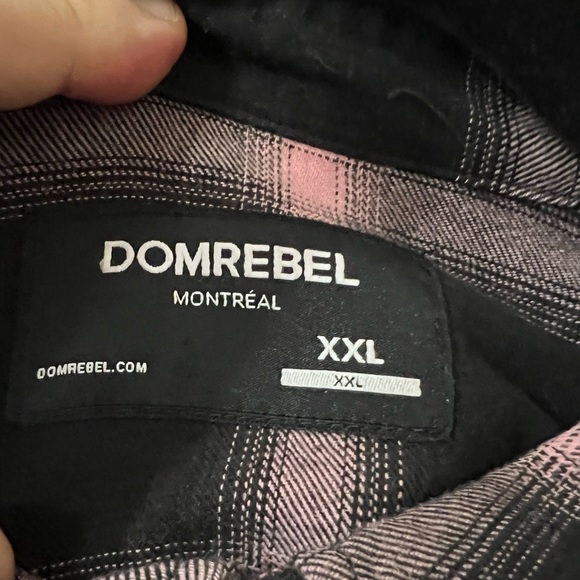 Dom Rebel pink black checkered shirt - Picture 5 of 8